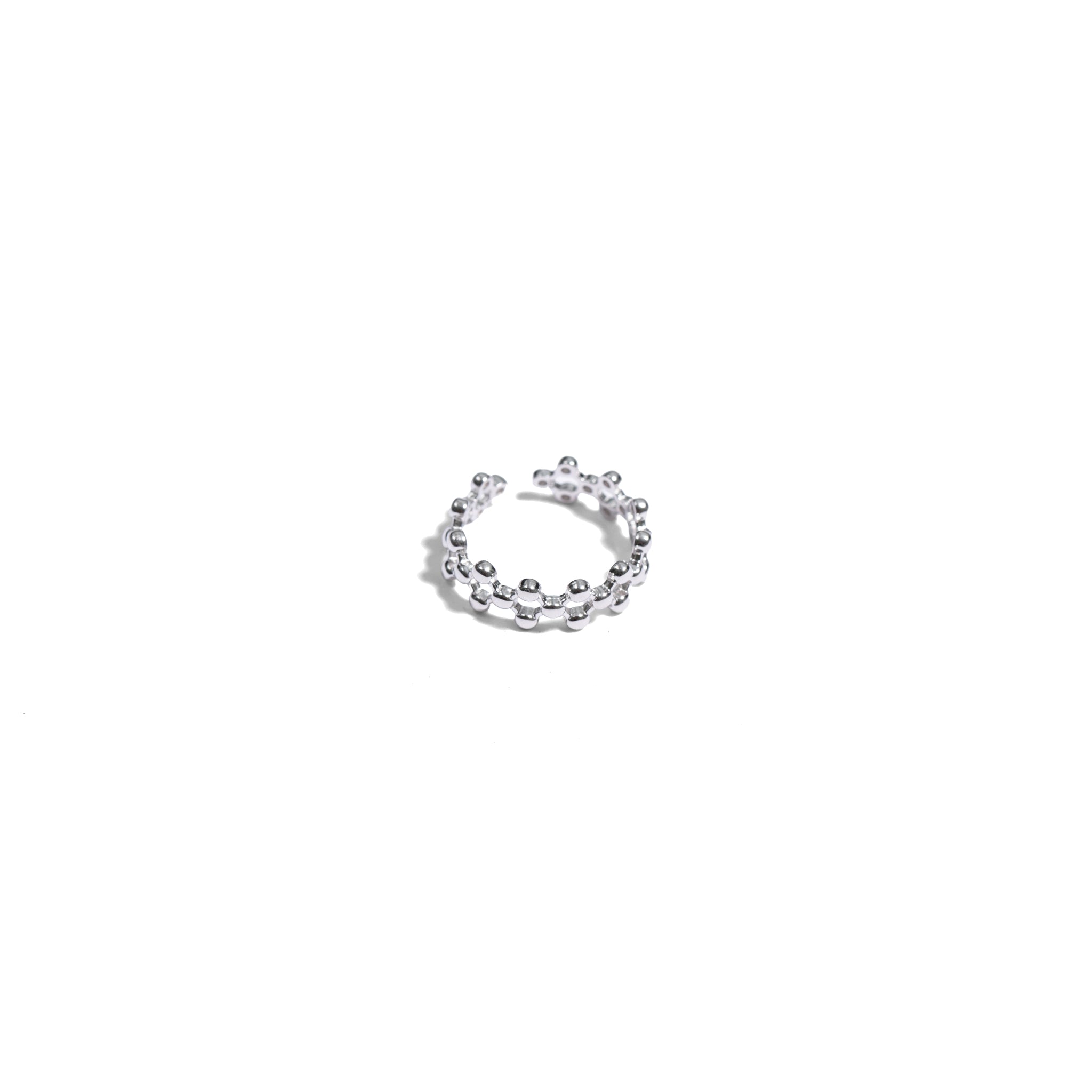 Multi-Strand Beaded Open Ring-3