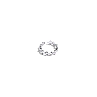 Multi-Strand Beaded Open Ring