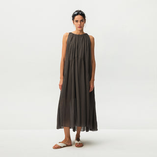 CUBIC Tiered Halter Neck Lyocell Midi Dress