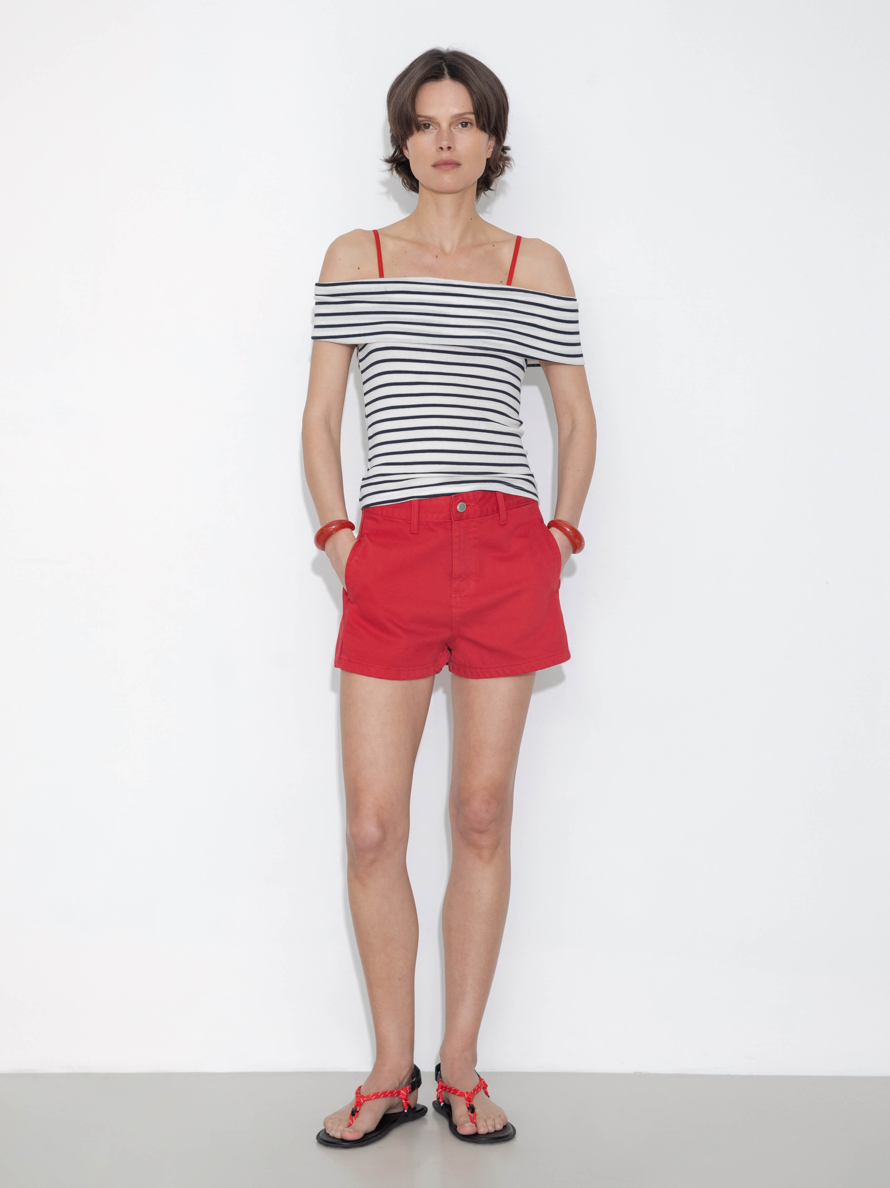 High-Waisted Ultra-Short Casual Shorts-2