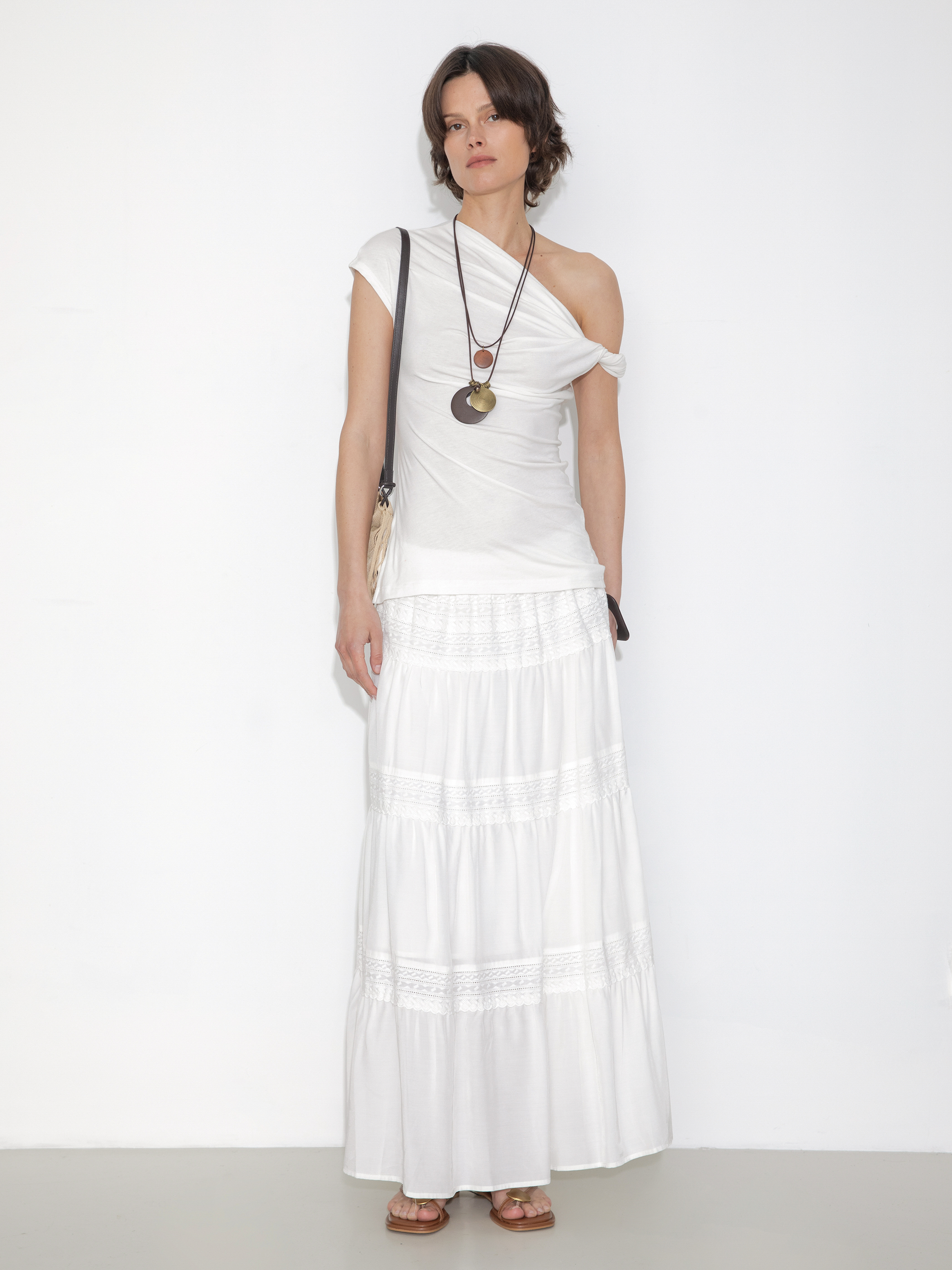 Panelled Lace Maxi Skirt-2