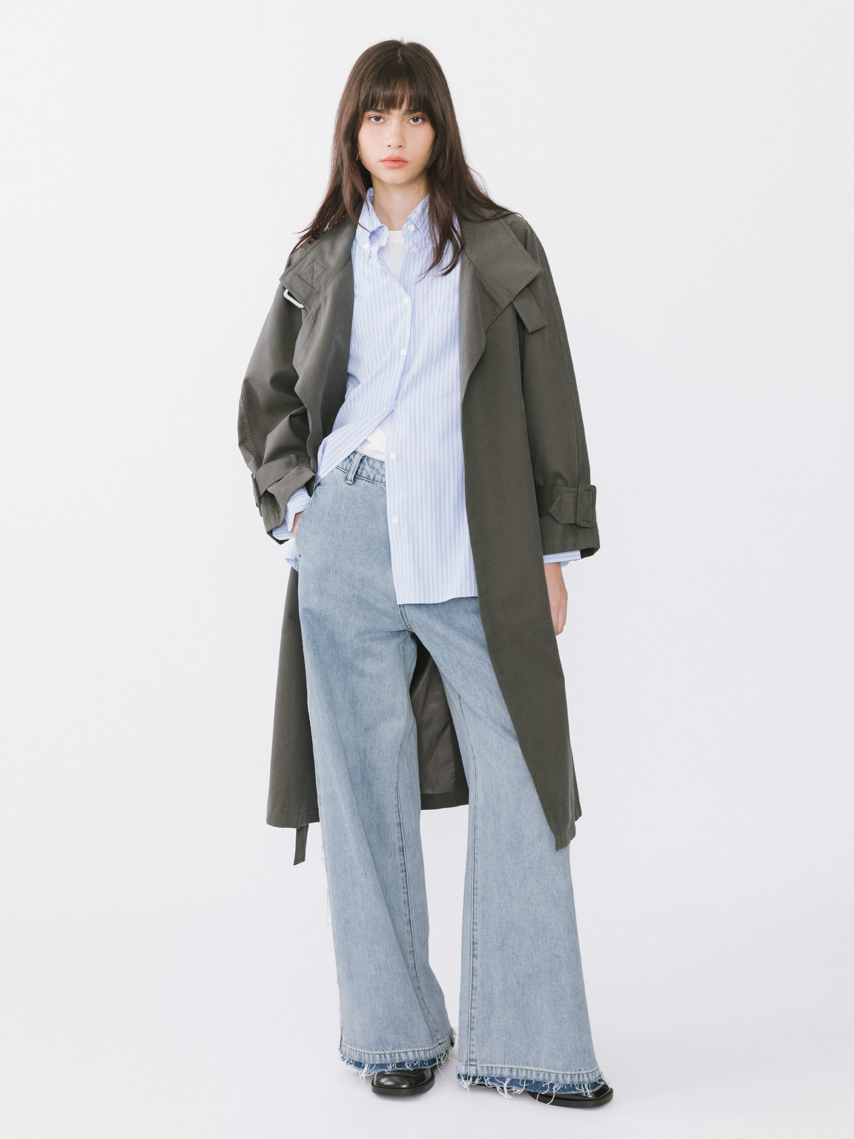 High Waist Barrel Leg Jeans-4
