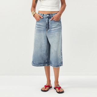 CUBIC Washed Denim Culottes