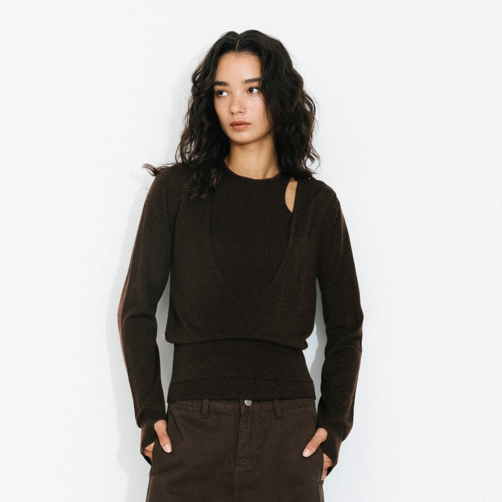 Knit Cardigan and Vest Two-Piece Set-3