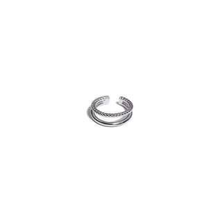 Double-Twist Open Ring