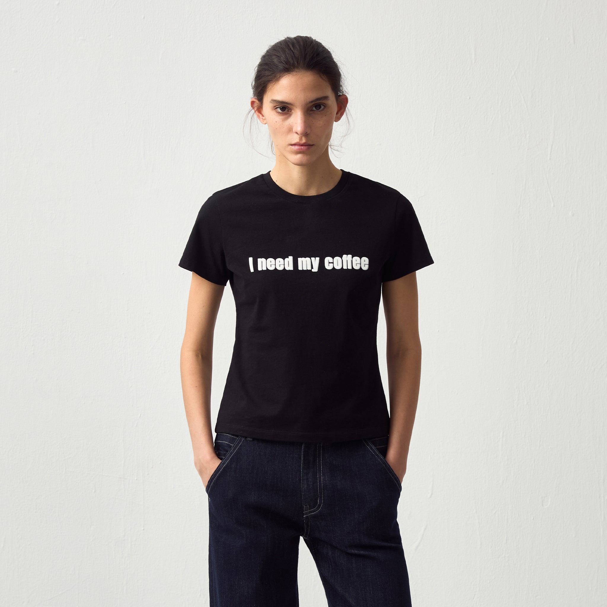 CUBIC 'I need my coffee' T-Shirt-6