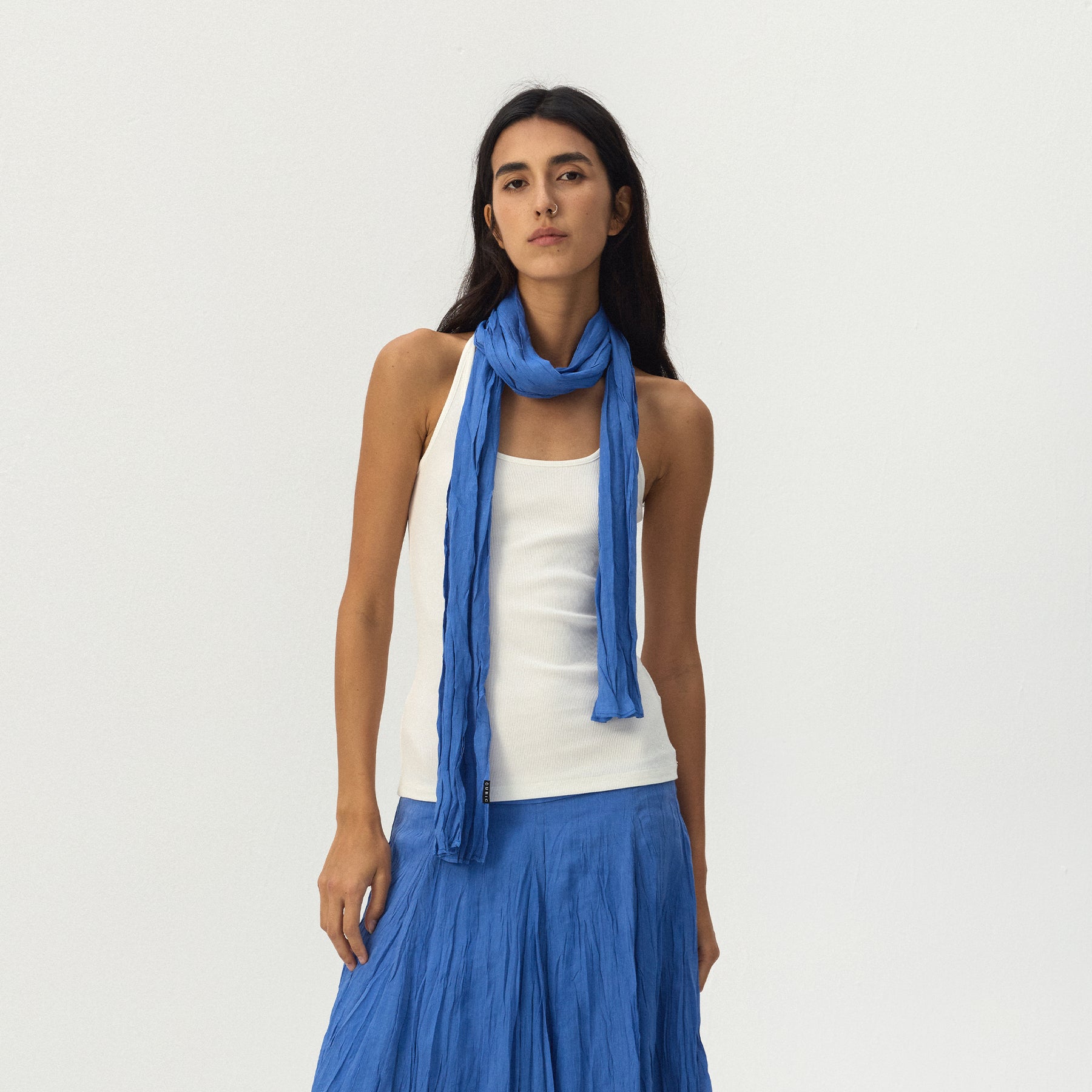 CUBIC Crinkled Lightweight Scarf-3