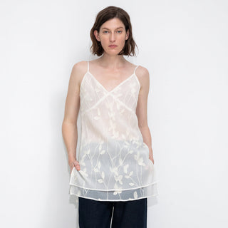 3D Crochet Floral V-Neck Cami Top