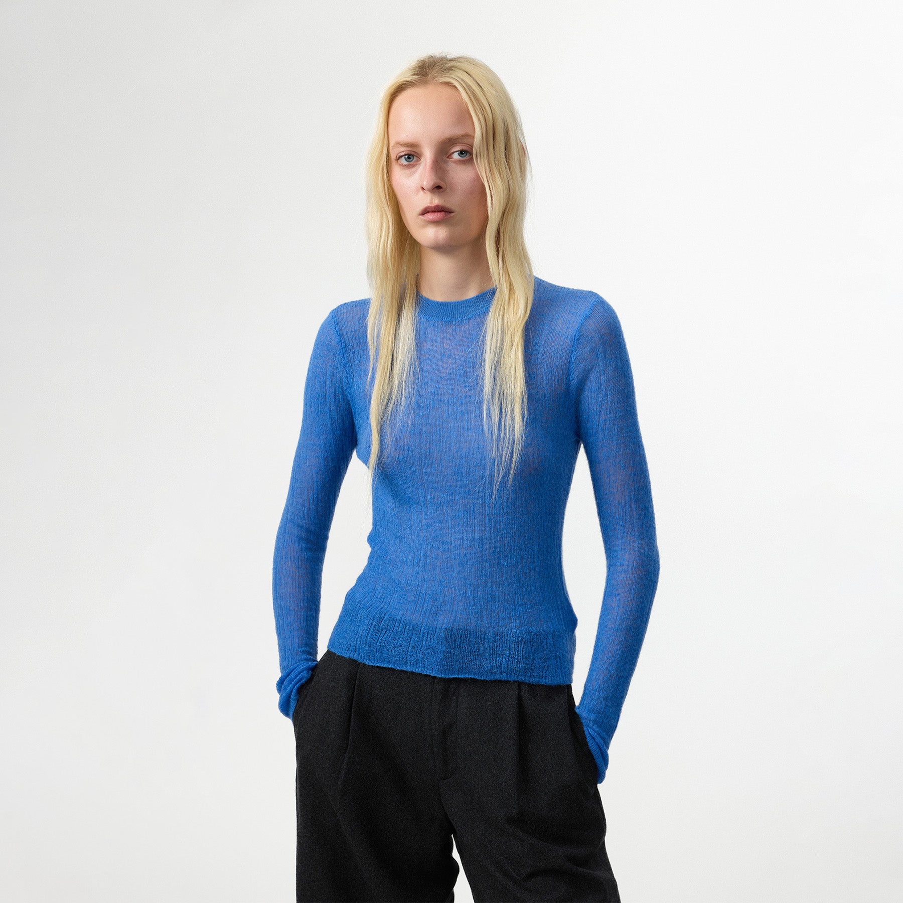 CUBIC Alpaca Blend Crew Neck Sweater-3