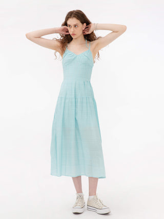 Sweetheart Sheer Midi Dress