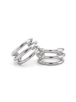 Multi-Layer Open C Hoop Earrings
