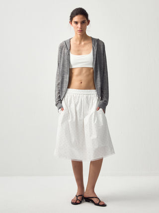 CUBIC Chic Polka Dot Lace Trim Skirt(Pre order: 7 days)