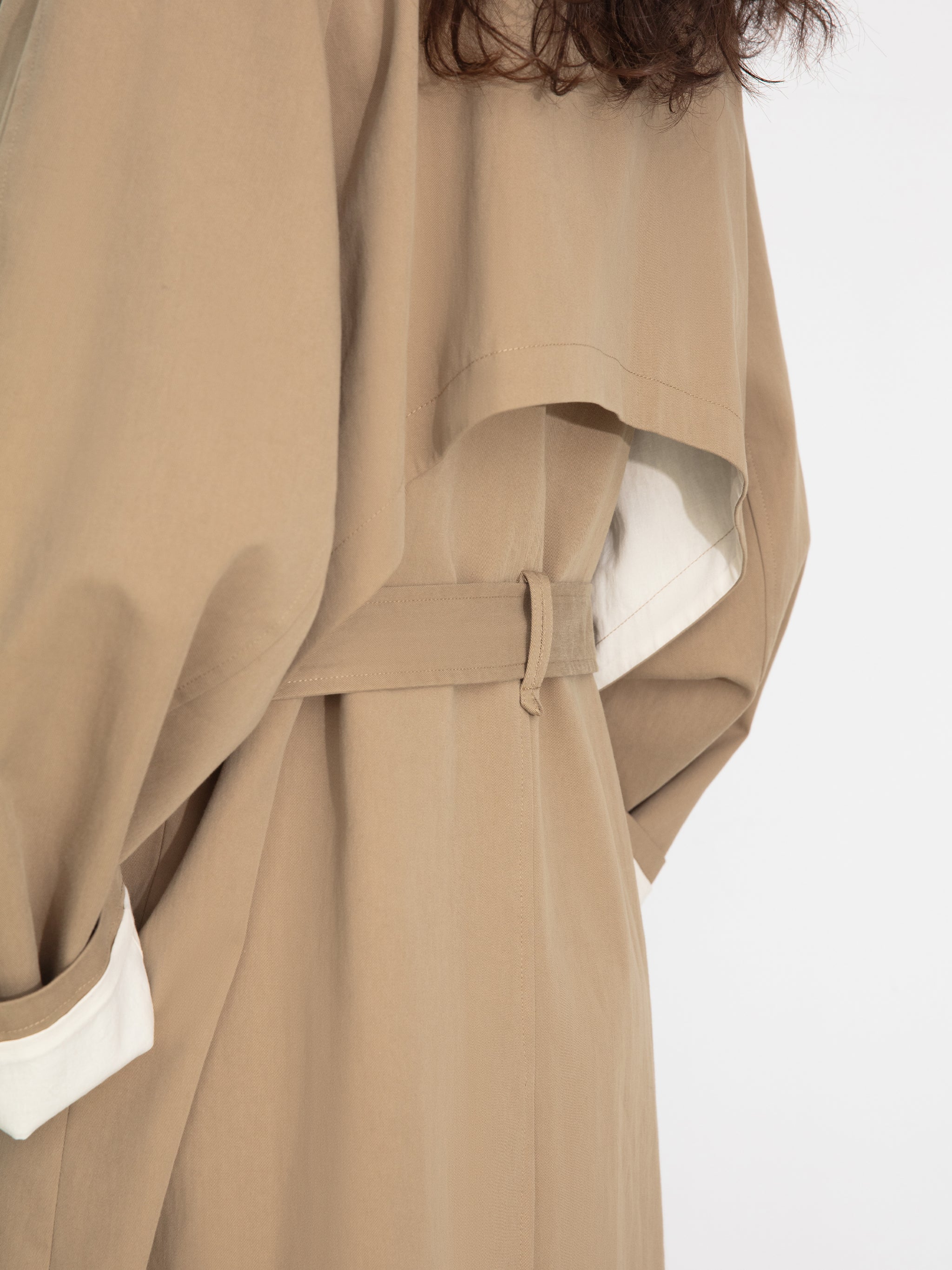 Classic Collared Longline Trench Coat-4
