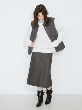 Button Down Denim Waistcoat