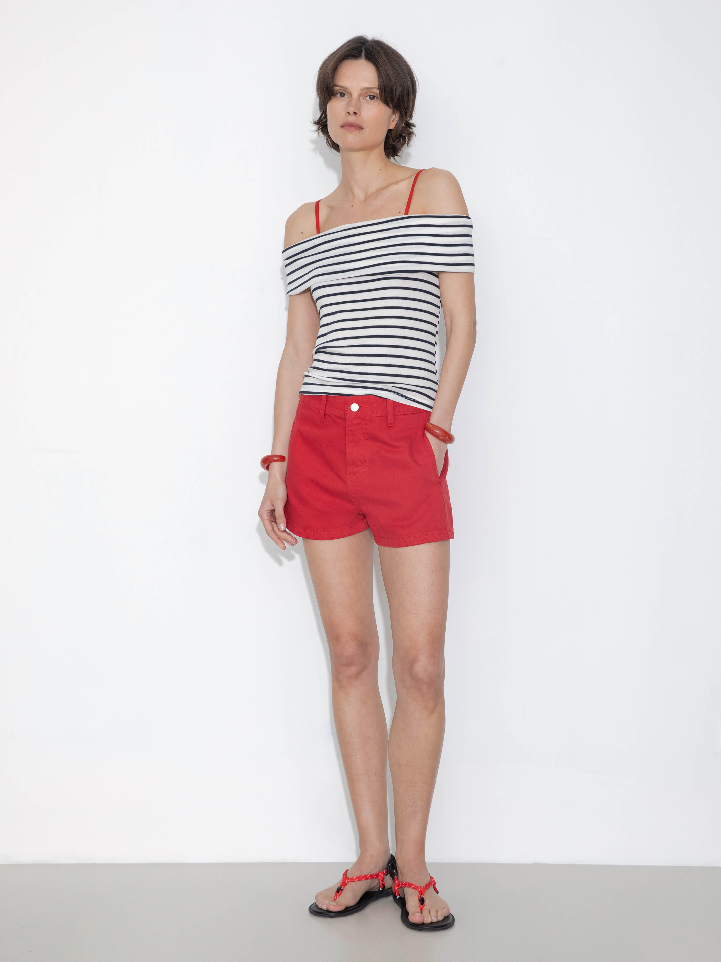 High-Waisted Ultra-Short Casual Shorts-3