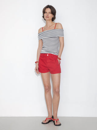 High-Waisted Ultra-Short Casual Shorts