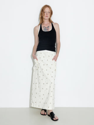 A-line Floral Skirt