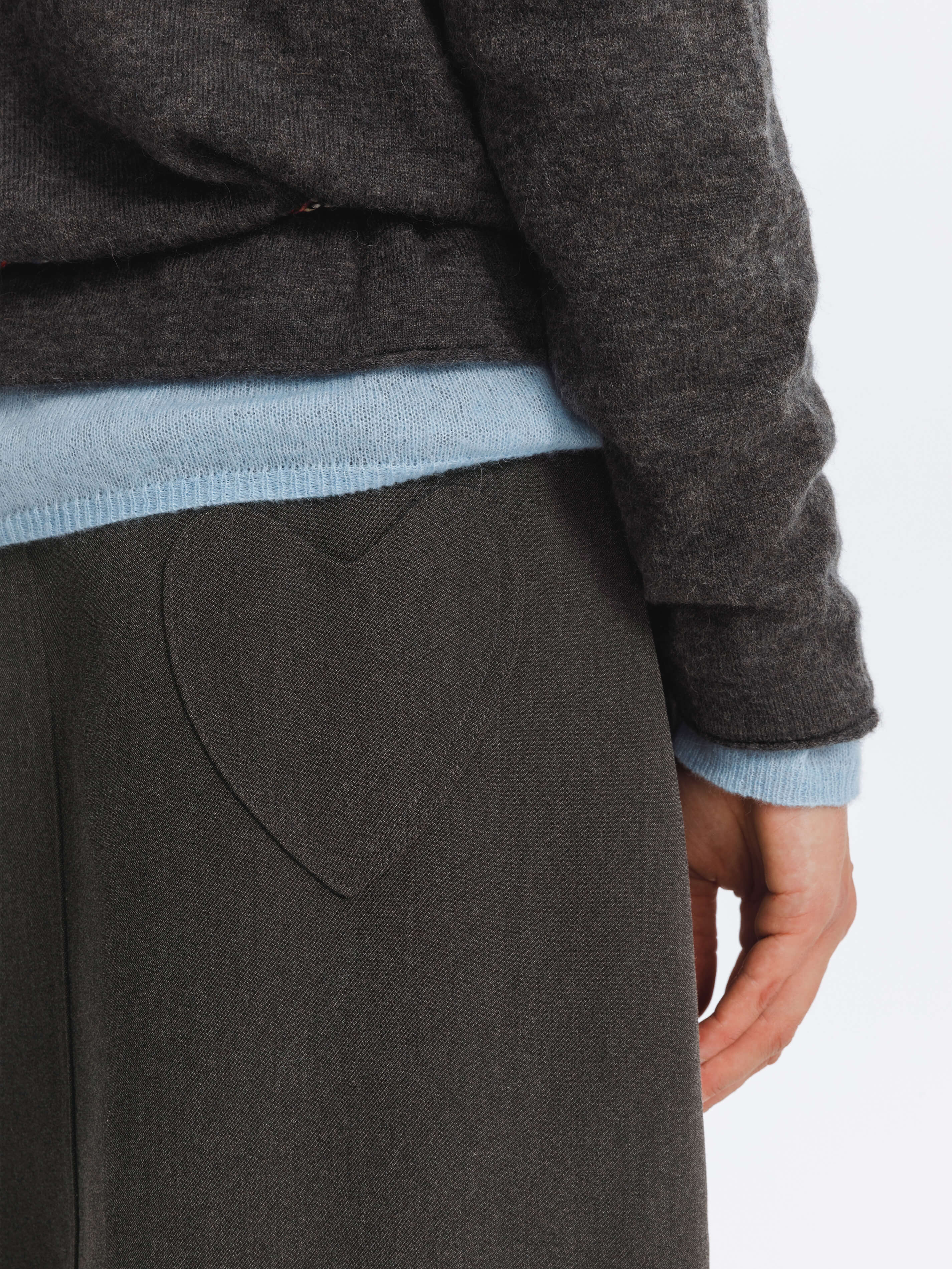 High Waist Long skirt with Back Slit-4