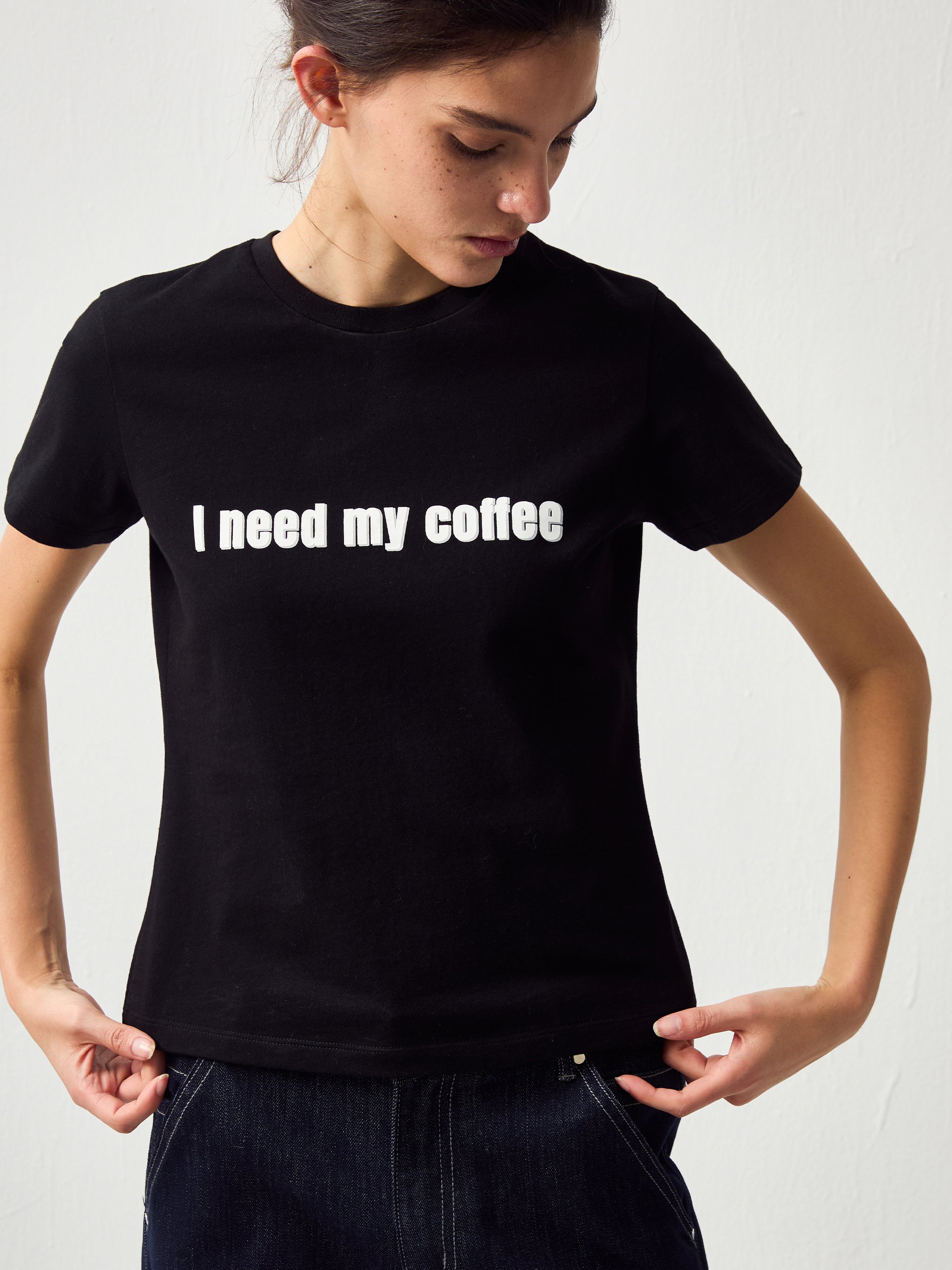CUBIC 'I need my coffee' T-Shirt-8