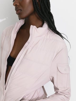 Slim-Fit Panelled Lightweight Down Jacket