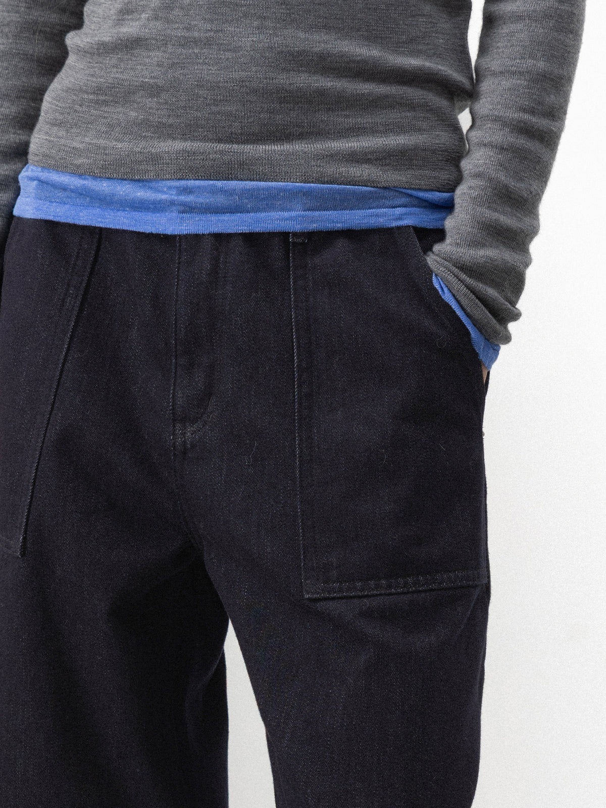 CUBIC Brushed-Lined Relaxed Straight-Leg Jeans-4