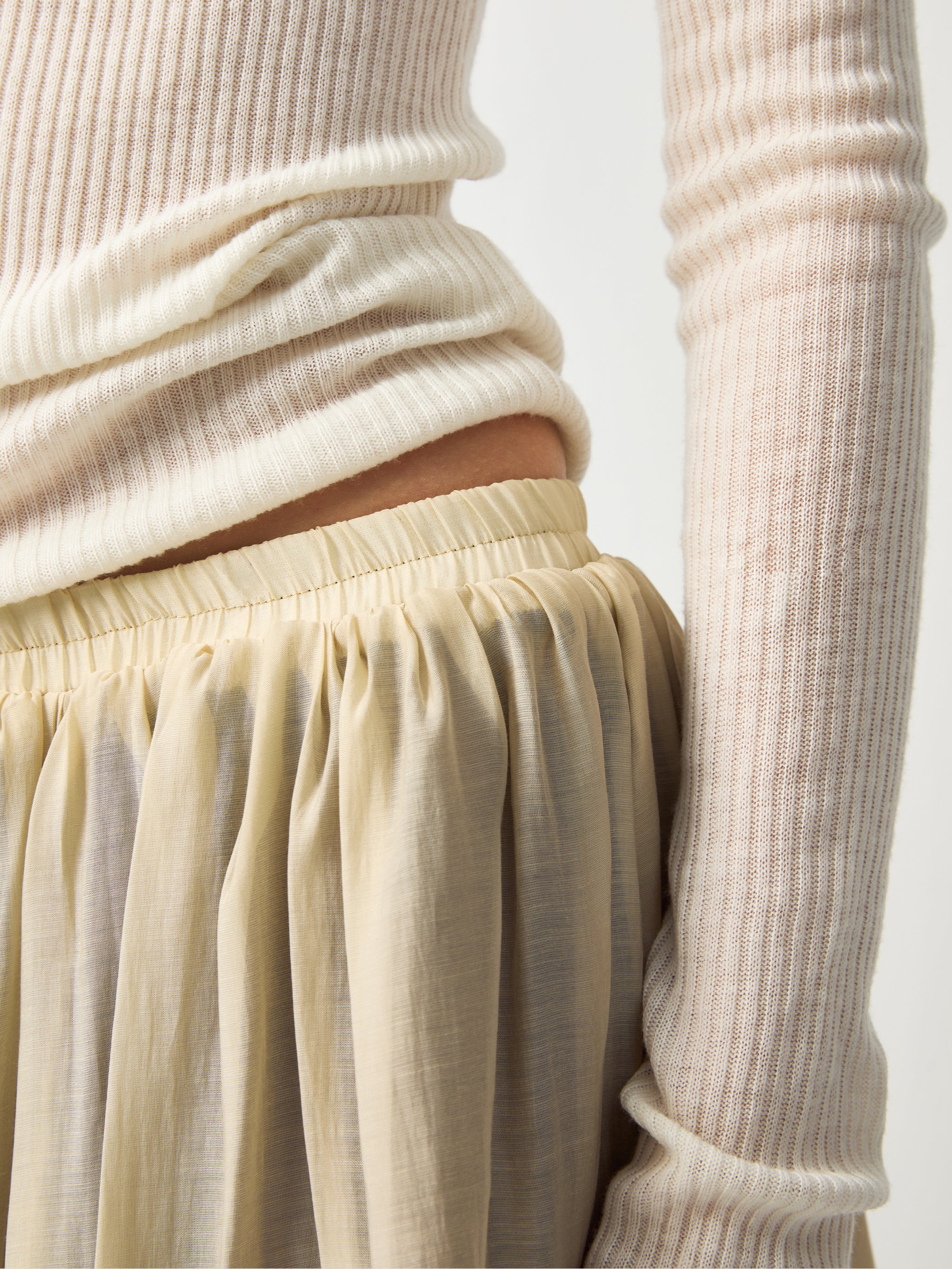 CUBIC Chic Lyocell Tiered Flare Skirt-7