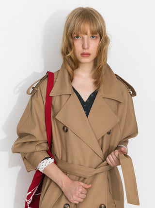 Classic British-Style Double-Breasted Trench Coat