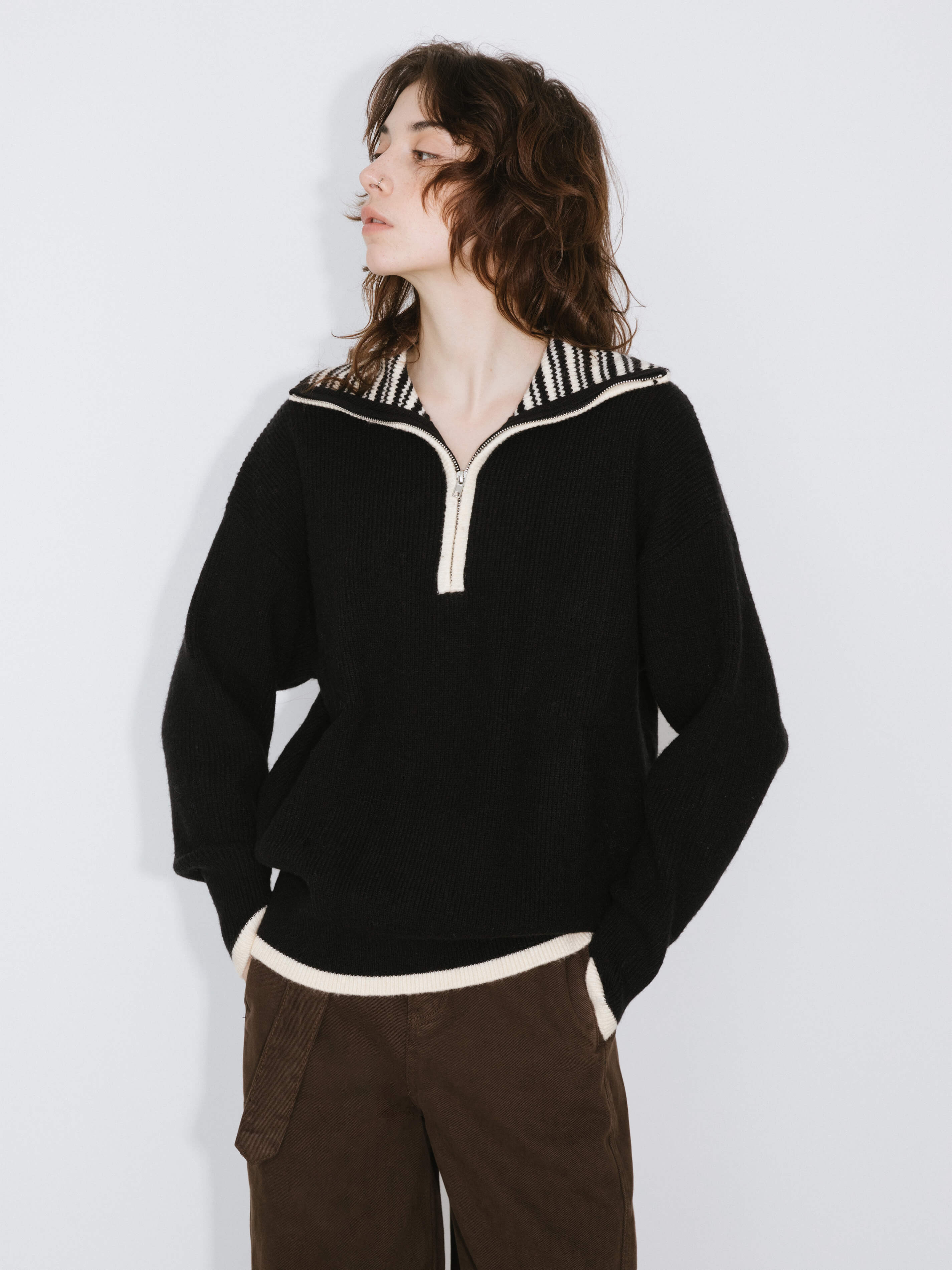 Half-Zip Sweater-4