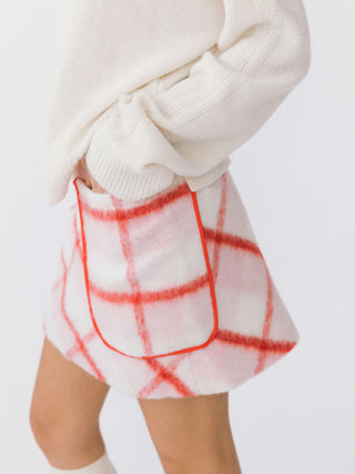 Plaid Woolen Skirt