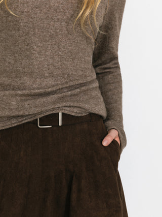 Classic Boat Neck Faux-Layer Top
