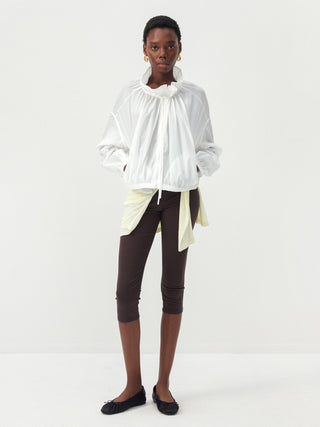 CUBIC Fold-Over Waist Capri Leggings