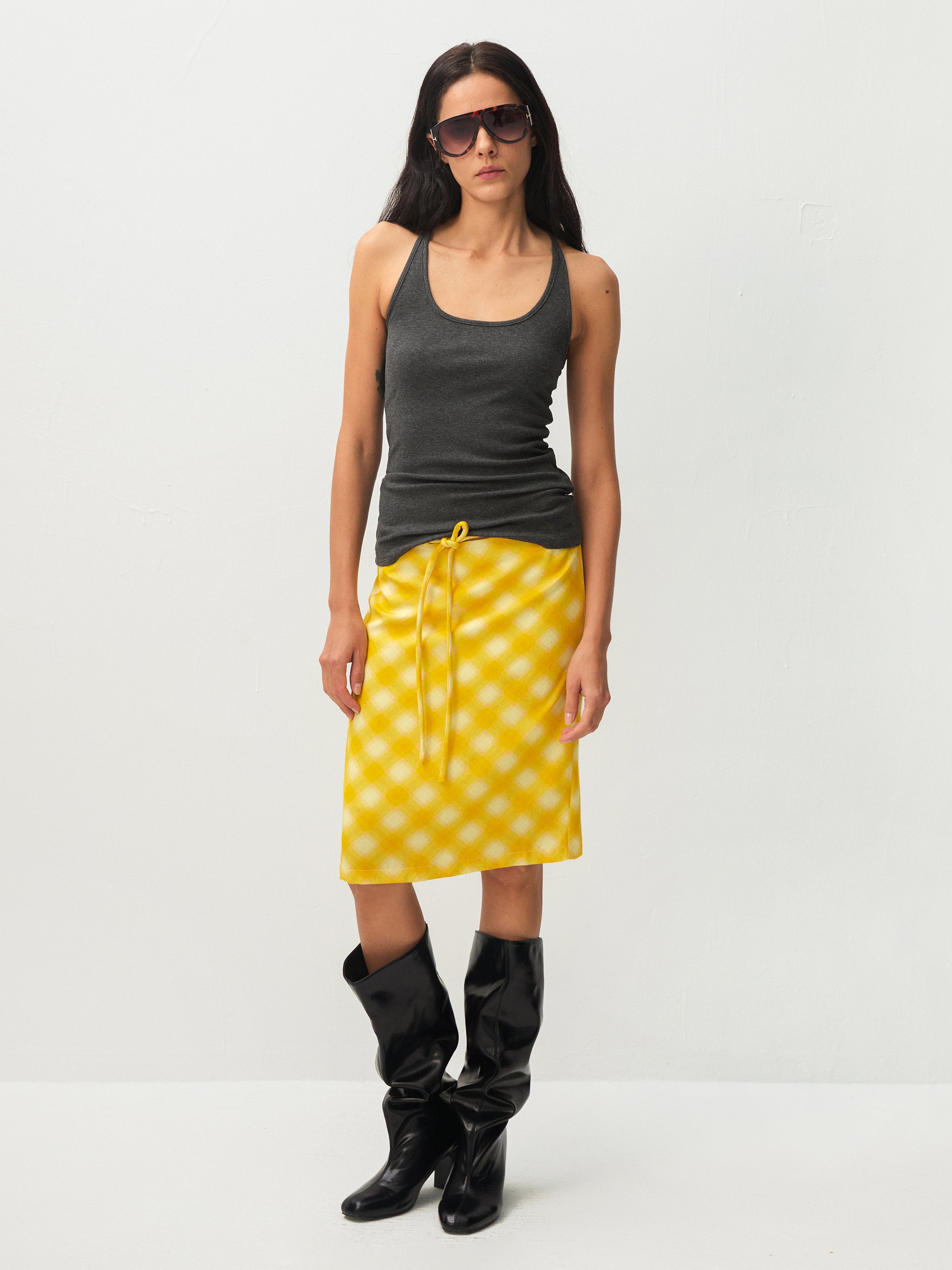 CUBIC Straight H‑line Two‑way Skirt-4