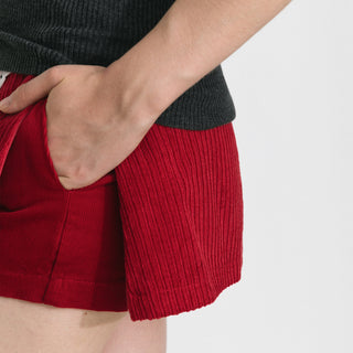 Y2K Corduroy Side-Zip Skort