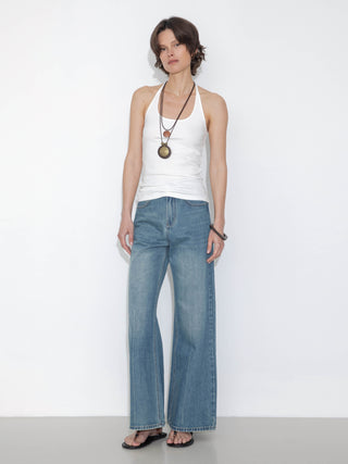 Loose-Fit Flared Vintage Jeans