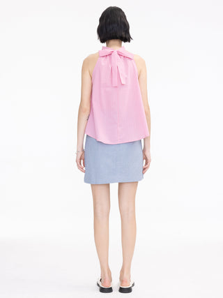 Cut Out Tailored Mini Skirt