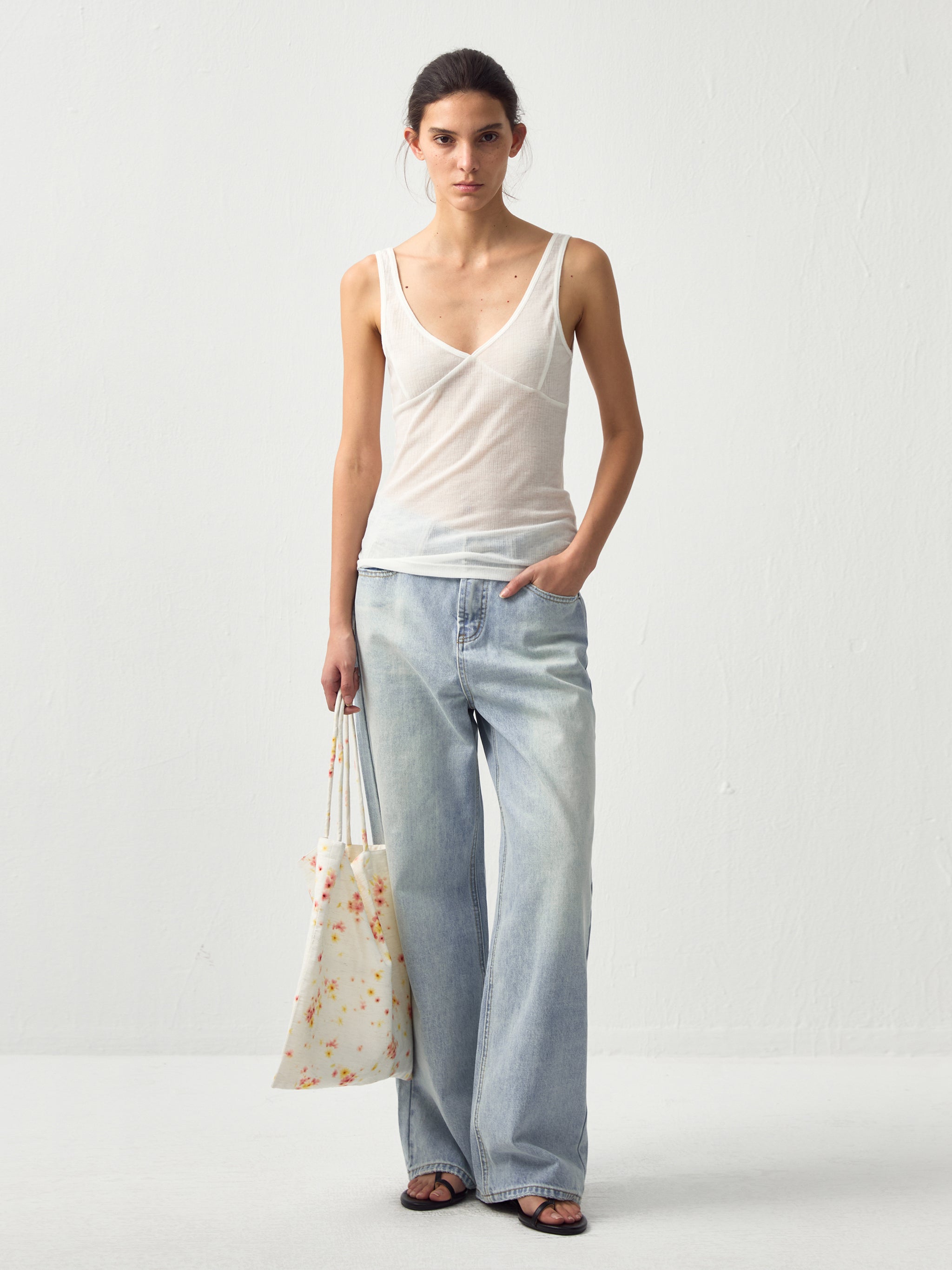 CUBIC Floral Print Shoulder Bag-4