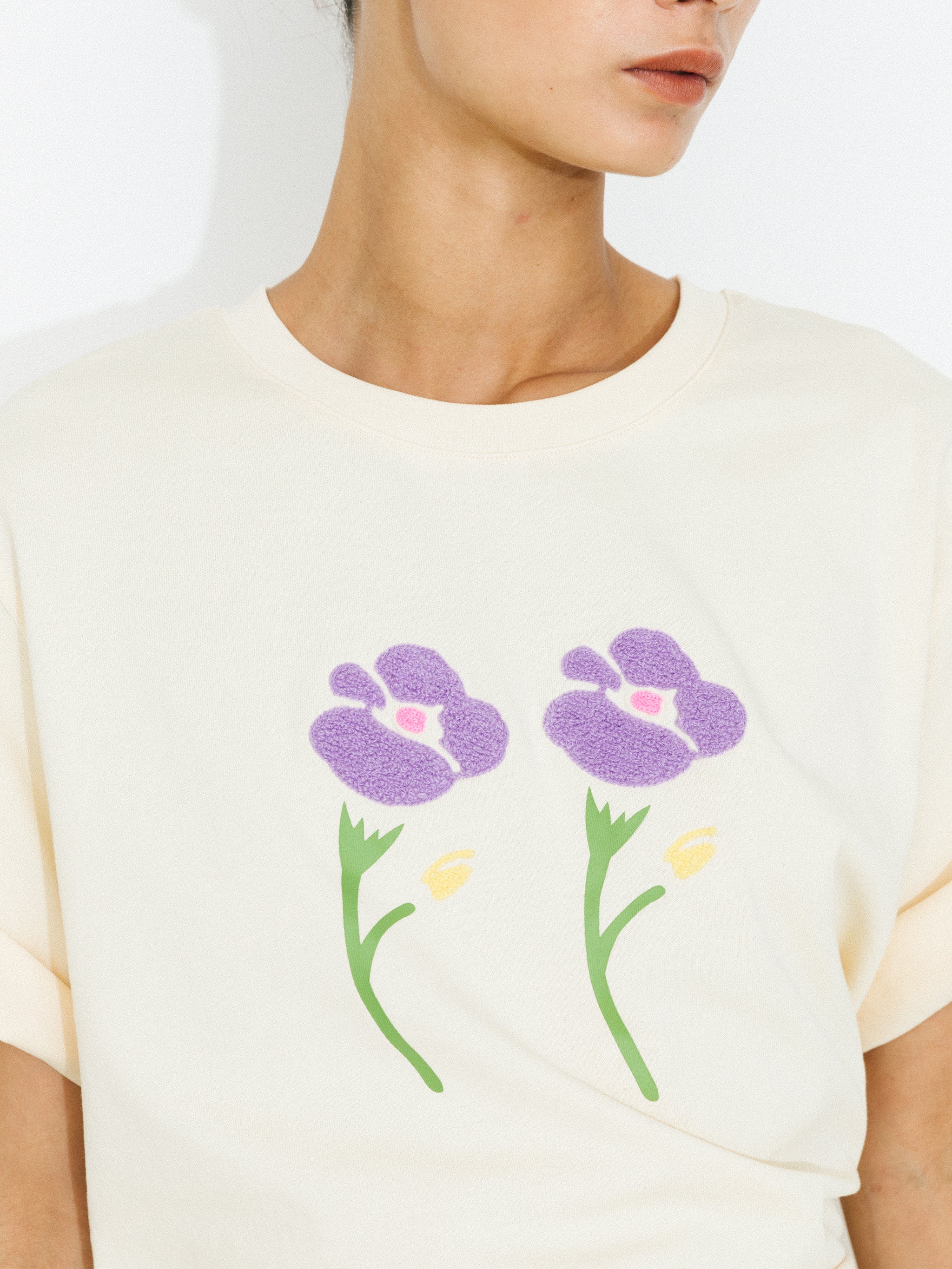 Oversized Flowers T-shirt-4