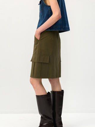 CUBIC Cargo Pleated Skirt