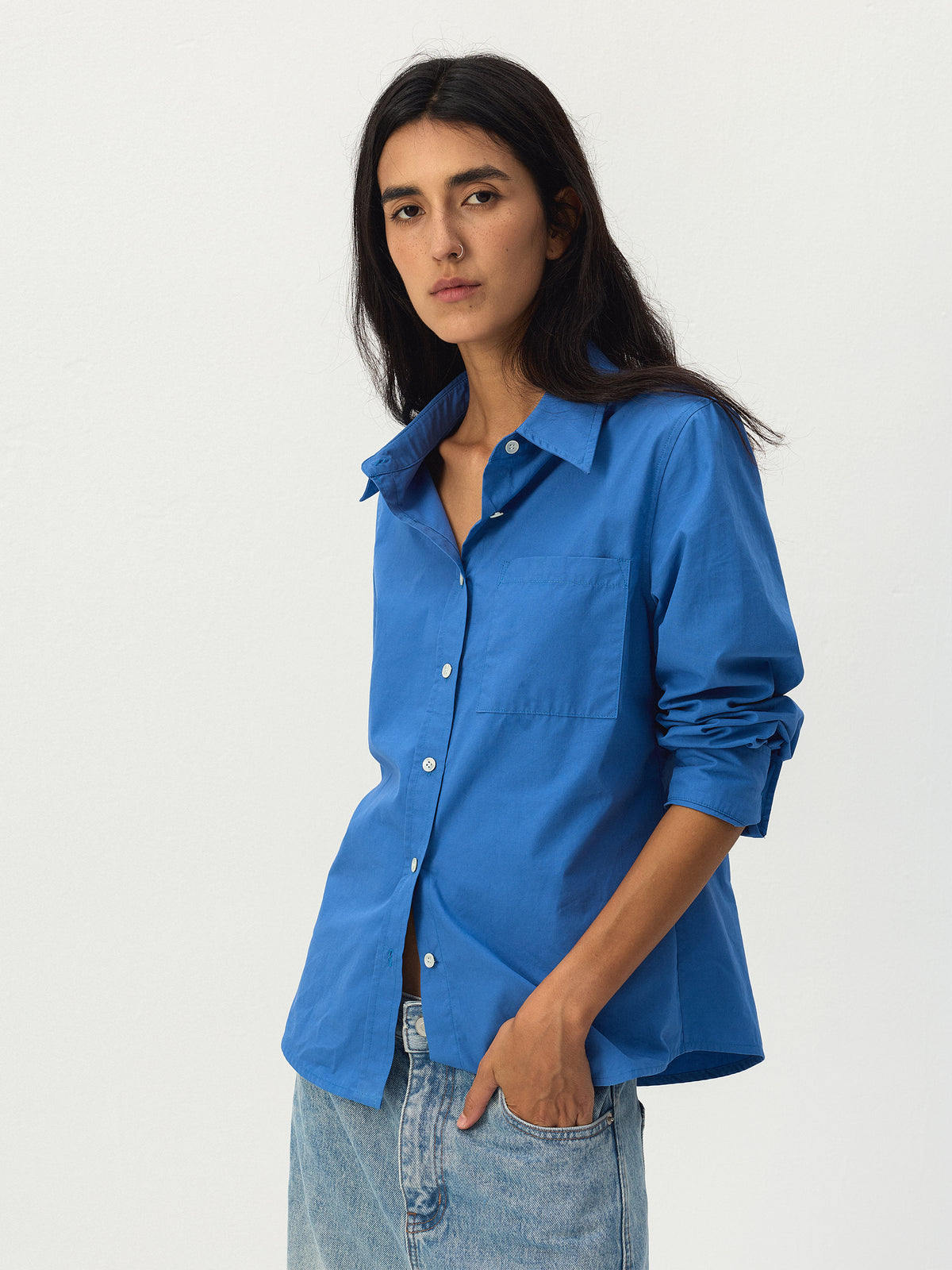 CUBIC 100% Cotton Relaxed Pocket Shirt-4