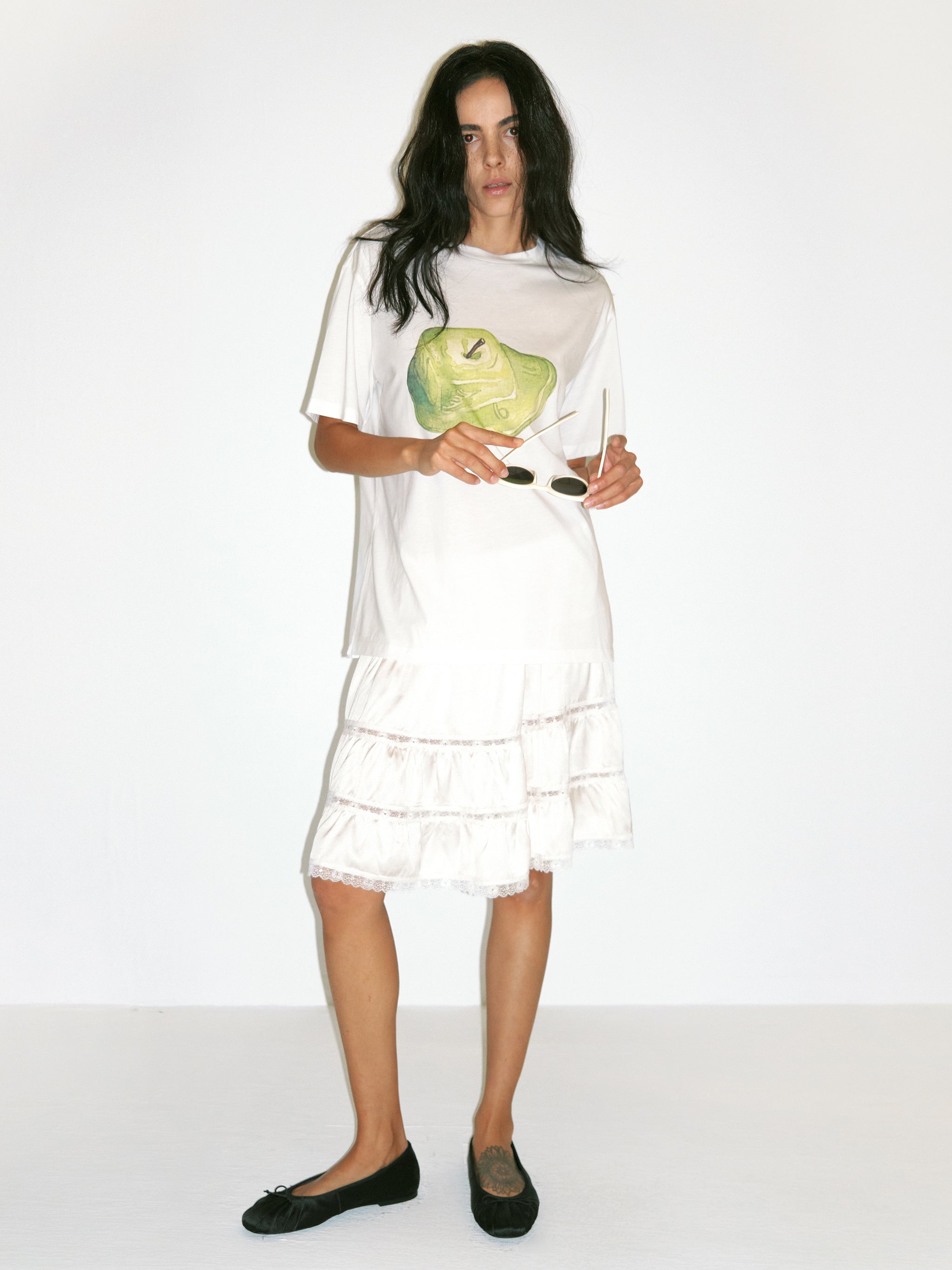 CUBIC Apple Print Oversized T-shirt-4