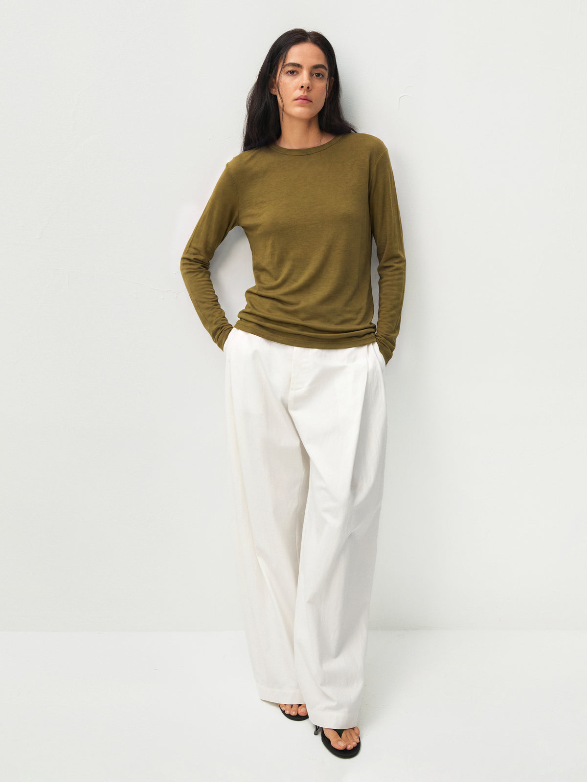 CUBIC Layered Crew Neck Top-4
