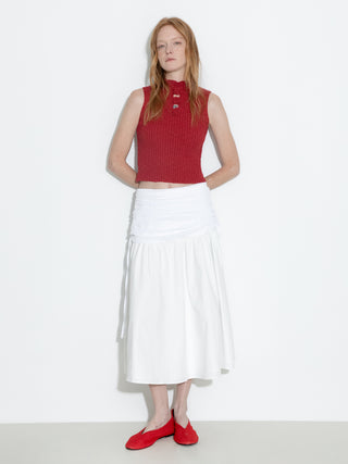 Flower 3D Sleeveless Knit Top