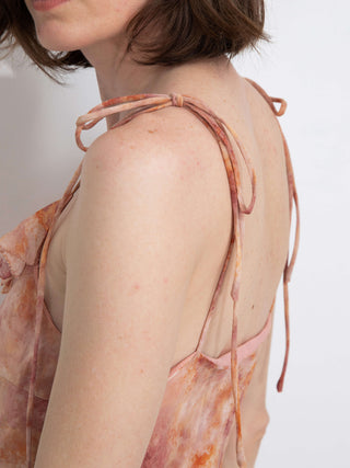 Asymmetrical Floral Print Cami Dress