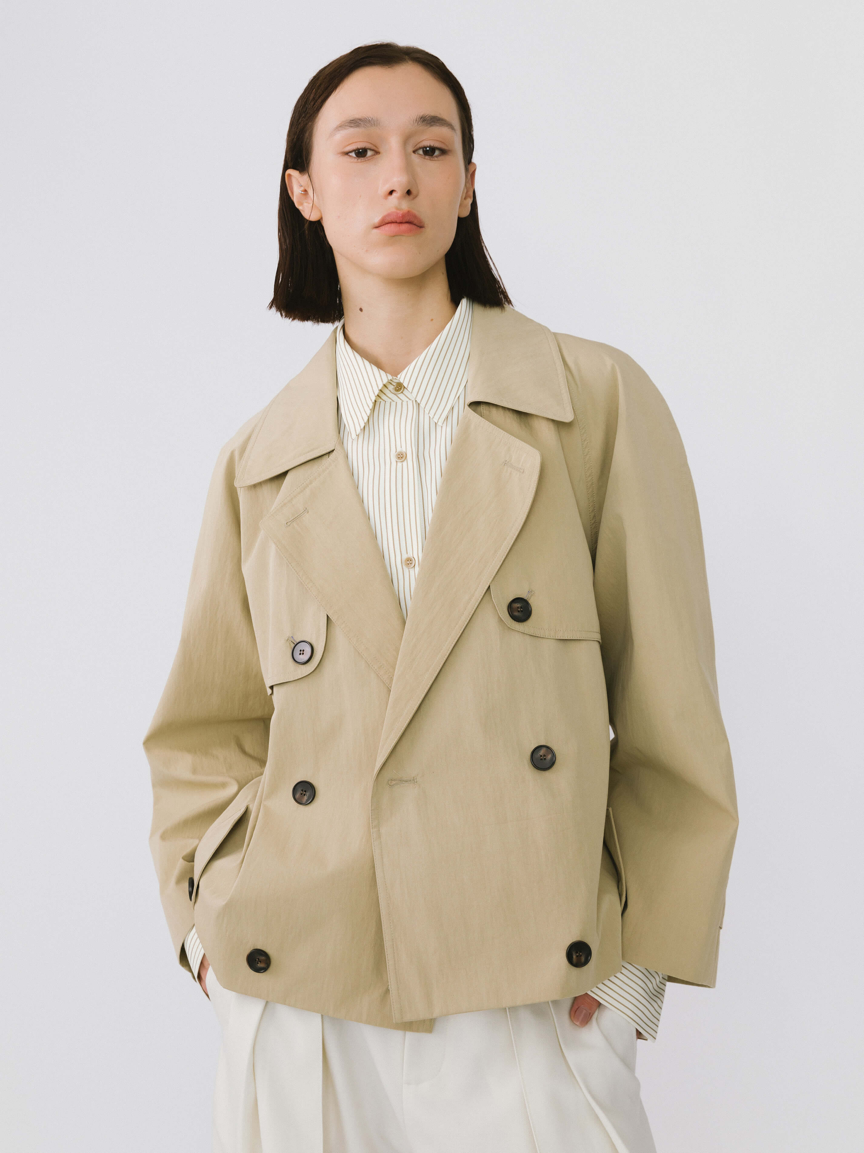 Short Hunting Trench Coat-4