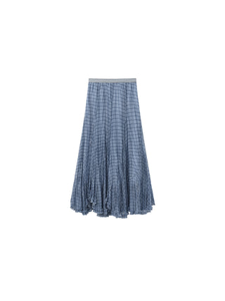 CUBIC Flowy Asymmetric Mesh Maxi Skirt