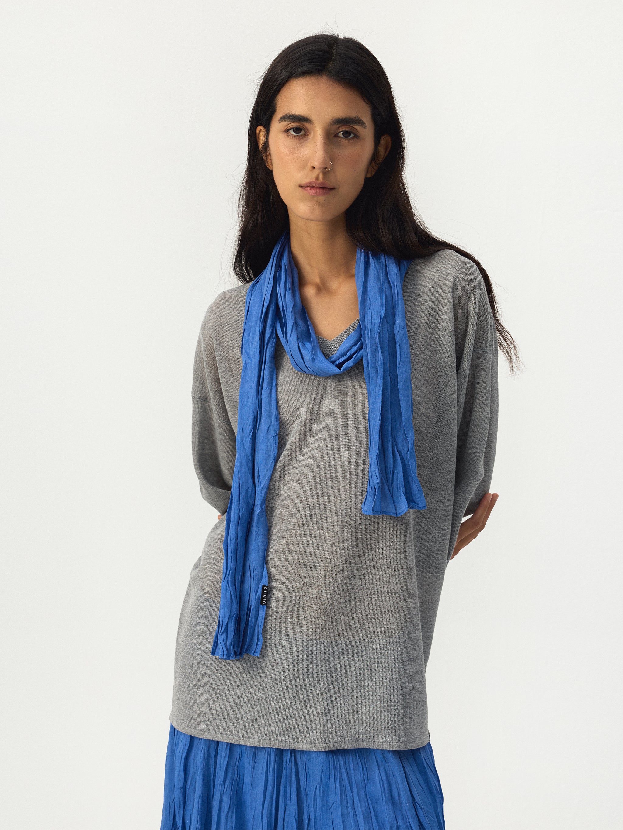 CUBIC Crinkled Lightweight Scarf-4