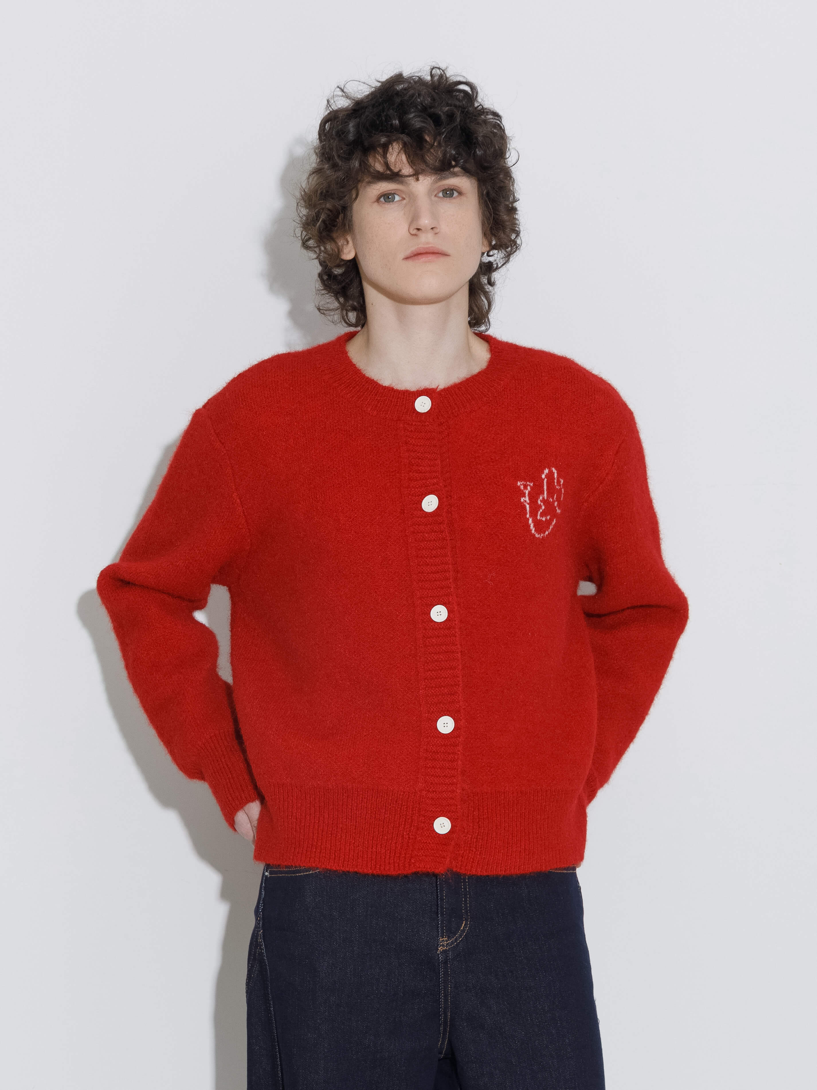 "CUBIC WINE CLUB" Cardigan-4