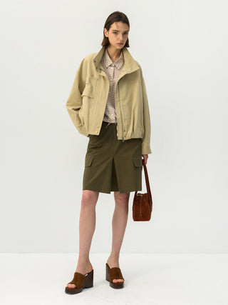 CUBIC Charcoal Cotton Utility Jacket