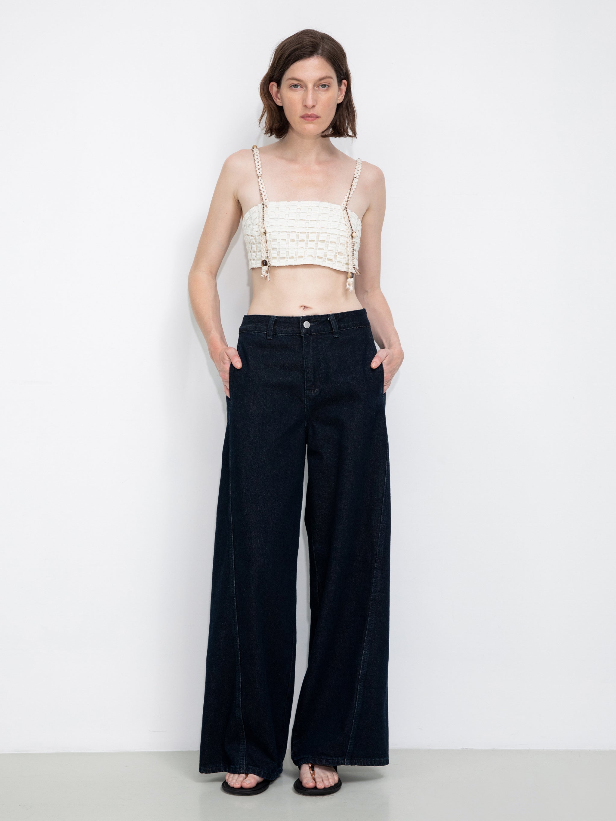 Cut-Out Cropped Bandeau Cami-4