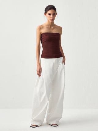 Sculpted Textured Fitted Knit Top